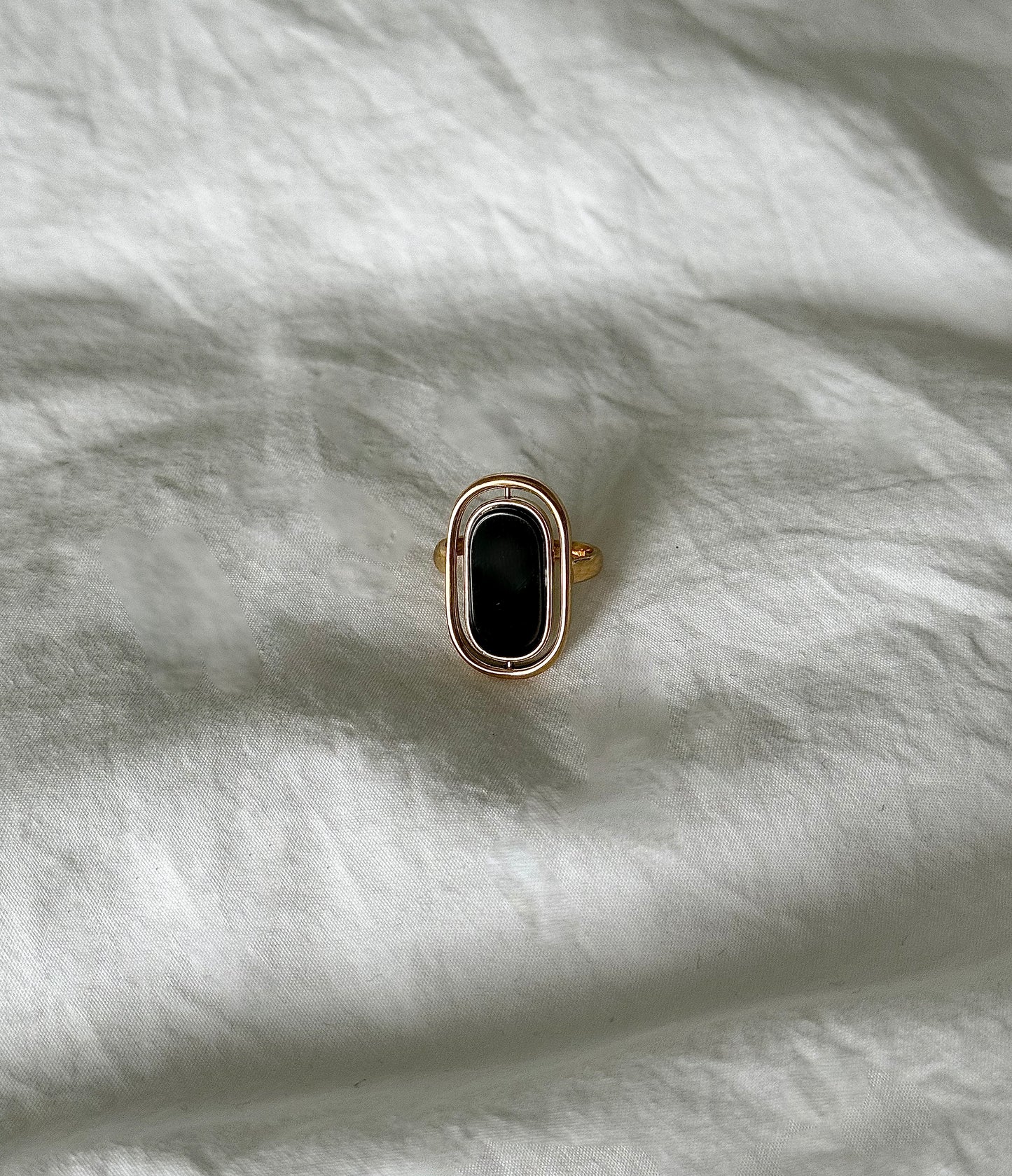 Bague Réversible Noire